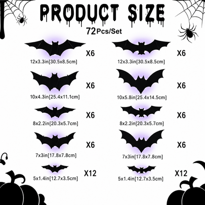 🦇Halloween 3D Lighted Bats