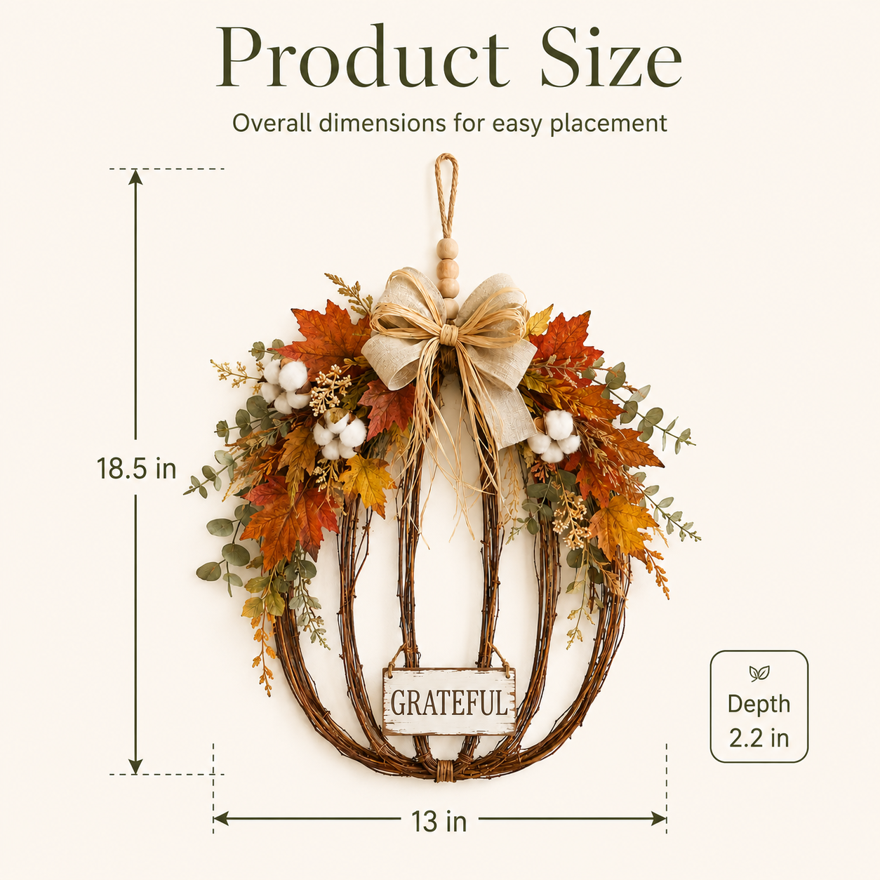 Fall Pumpkin Door Hanging Decor