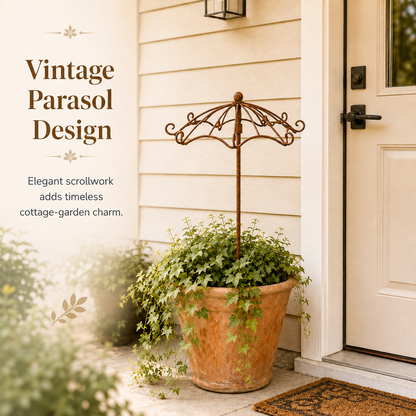 🌿 Vintage Umbrella Garden Trellis – Elegant Climbing Plant Support for Roses & Vines 🌹
