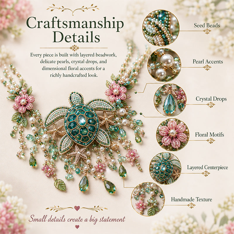 DIY Beaded Statement Necklace Kit ✨🧵