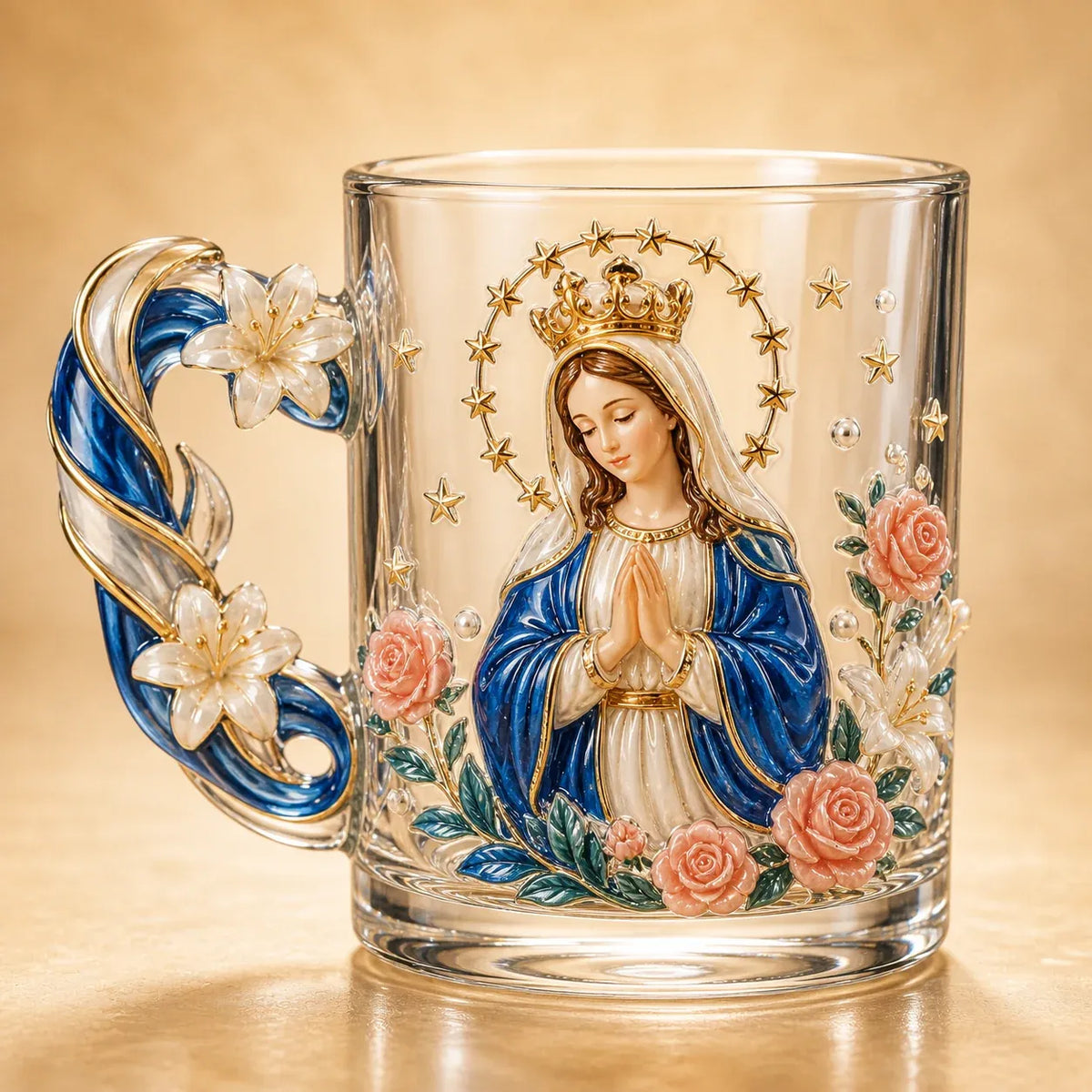 ⏳ Last Day 49% OFF – ✝️ 3D Christian Devotional Glass Mug Collection