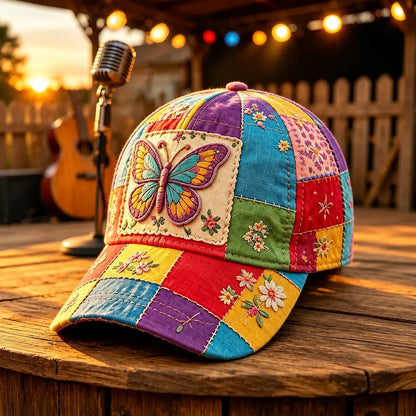 🦋🎶Coat of Many Colors — Country Queen Butterfly Cap
