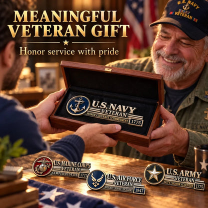 3D Metal Veteran Honor Auto Badge | For daily driving & veteran gatherings