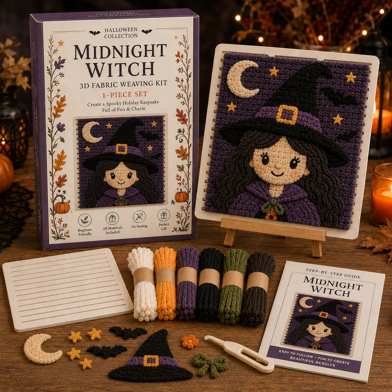 🎃 Halloween Fabric Weaving Kit