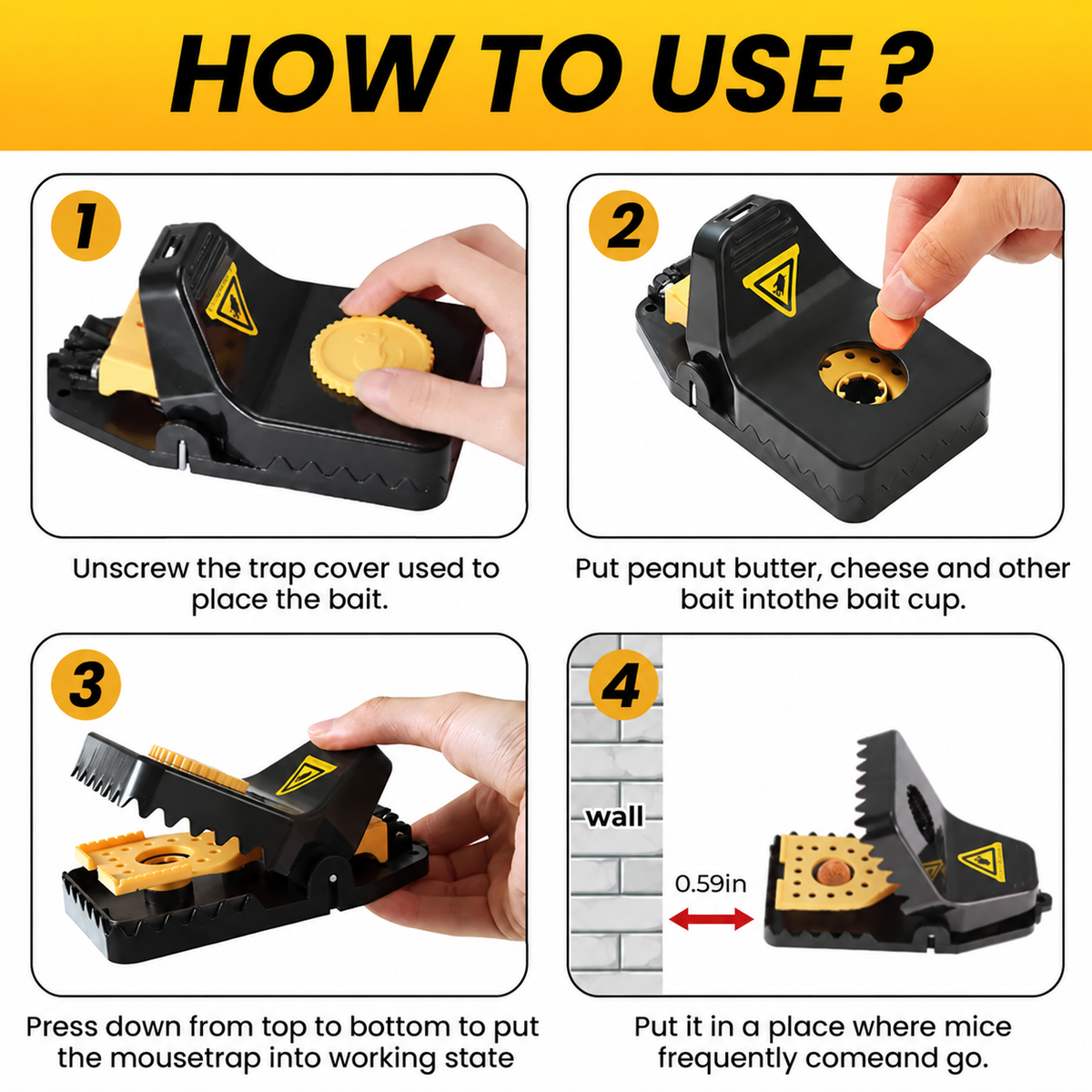 💥 LAST DAY 49% OFF🔥Reusable Powerful Mouse Traps
