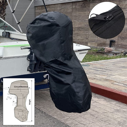 🚤 420d Oxford Outboard Motor Cover – Full Protection From Rain, Snow And Uv Damage With A Tool-free Fit 🛡️