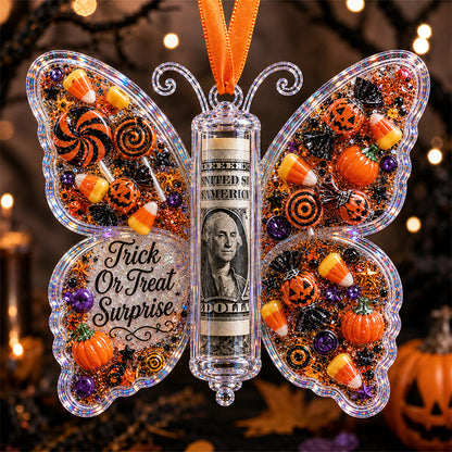 🦋🎃 Halloween Butterfly Cash Holder Ornament