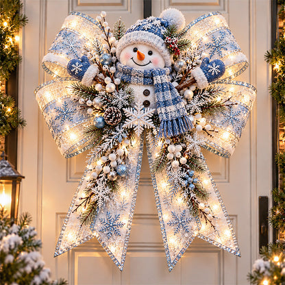 🎄 Christmas Sale 50% OFF! 🎀 Magic Bow Door Hangers – Oversized Light-Up Holiday Bows in 6 Festive Styles