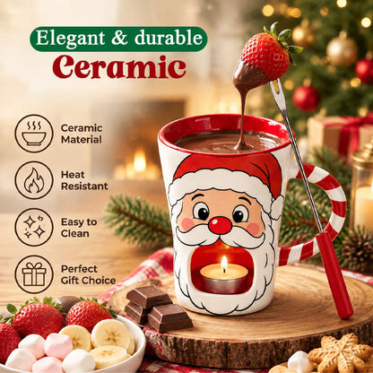 🎅🍫 Santa’s Sweet Melt™ Christmas Chocolate Fondue Mug