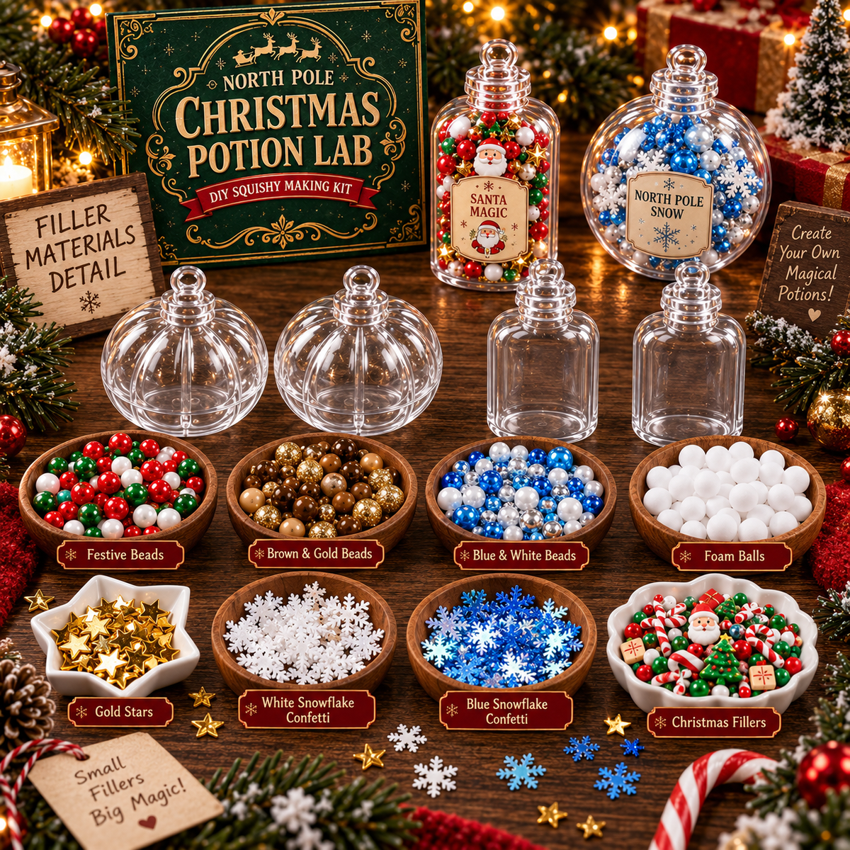 Christmas Potion Lab filler materials