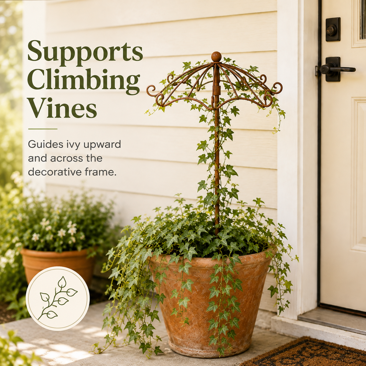 🌿 Vintage Umbrella Garden Trellis – Elegant Climbing Plant Support for Roses & Vines 🌹