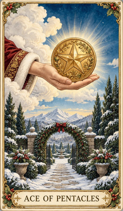 🔥Last Day 50% OFF -🎄 Christmas Magic Tarot Deck | 78 Festive Cards & 12-Day Holiday Ritual