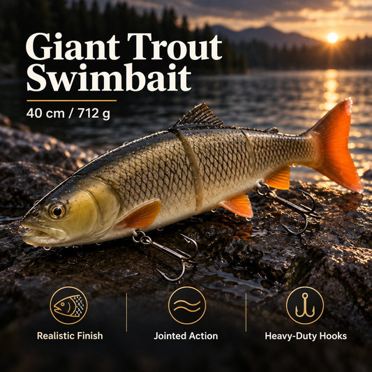 Leviathan Trout™ 16" Giant Predator Swimbait 🎣