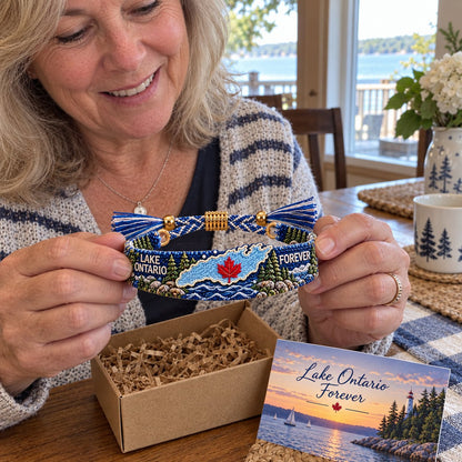 🌊 Lake Ontario Forever™ Embroidered Keepsake Bracelet 🍁