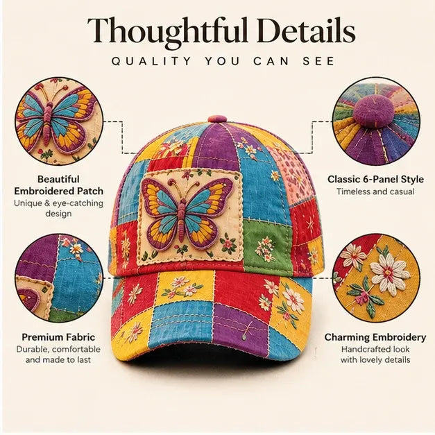 🦋🎶Coat of Many Colors — Country Queen Butterfly Cap