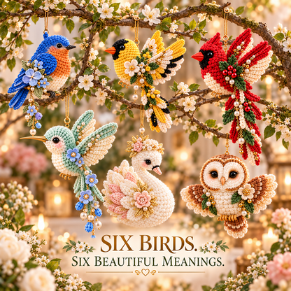 ⏰Limited Stock 50% OFF -  🧶 DIY Crochet Bird Ornament Kit Collection | Comfort, Hope & Grace
