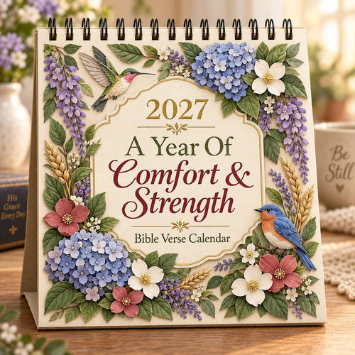 ✝️ Faith Through the Seasons™ 2027 Scripture Calendar | 12 Months of Hope, Nature & Grace