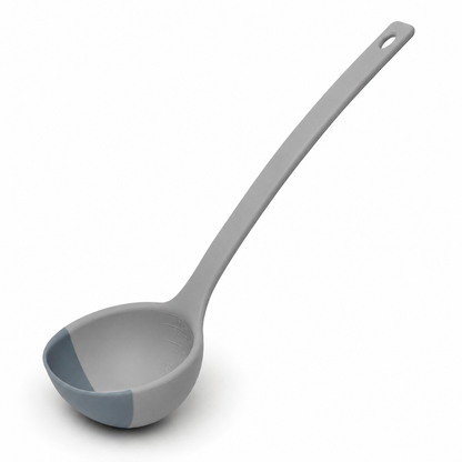 🥄 Soft-Edge Silicone Ladle – Scoop, Scrape & Measure Every Last Drop ✨
