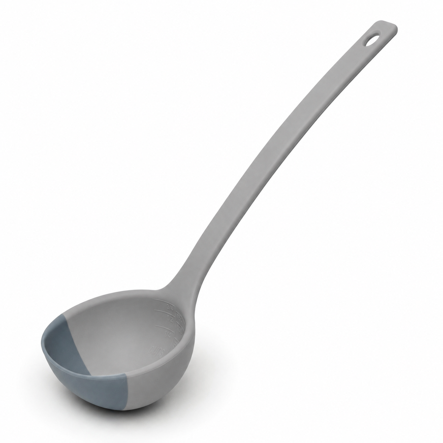 Stone Gray silicone ladle