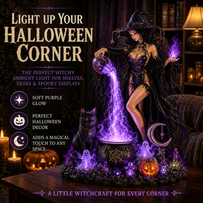 🧙‍♀️🔮 Midnight Witch’s Enchanted Potion Light 💜✨