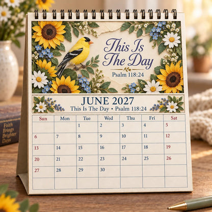 ✝️ Faith Through the Seasons™ 2027 Scripture Calendar | 12 Months of Hope, Nature & Grace