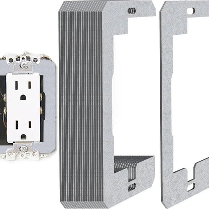 Metal Outlet Spacer Plates – Flush-Fit Leveling for Loose & Recessed Outlets