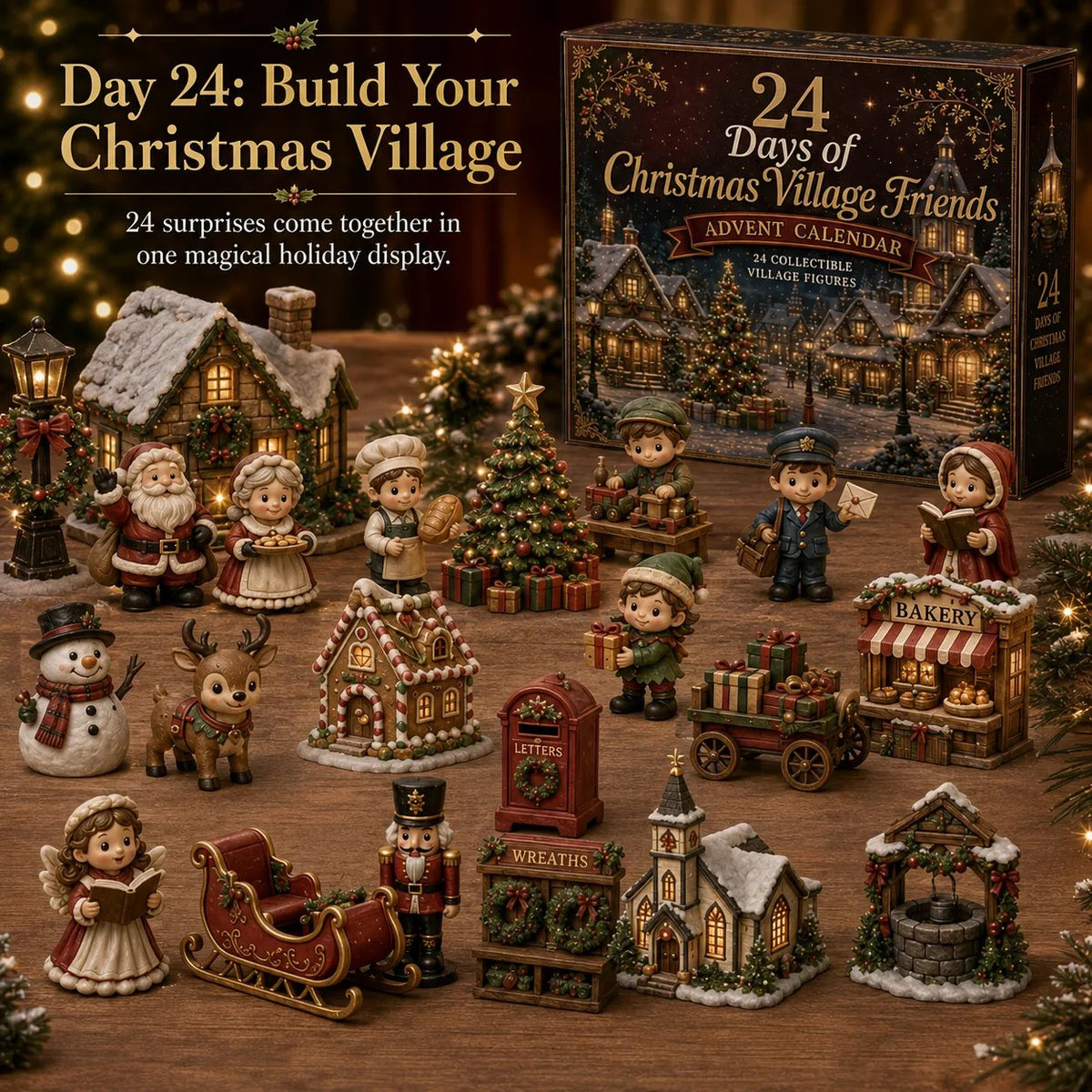 🎄 Christmas Village Friends – 24-Day Miniature Holiday Collection