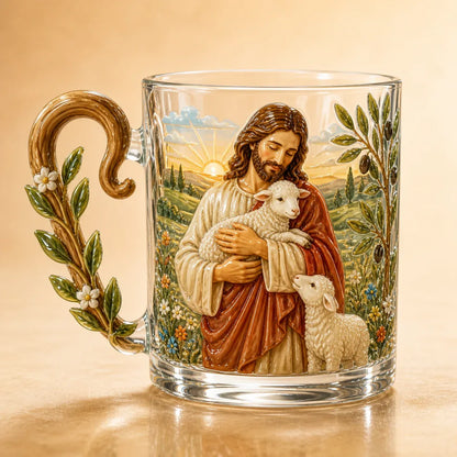 ⏳ Last Day 49% OFF – ✝️ 3D Christian Devotional Glass Mug Collection