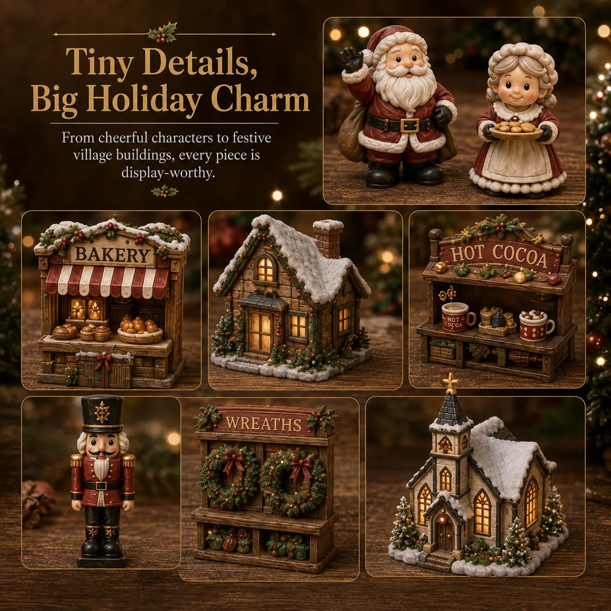 🎄 Christmas Village Friends – 24-Day Miniature Holiday Collection