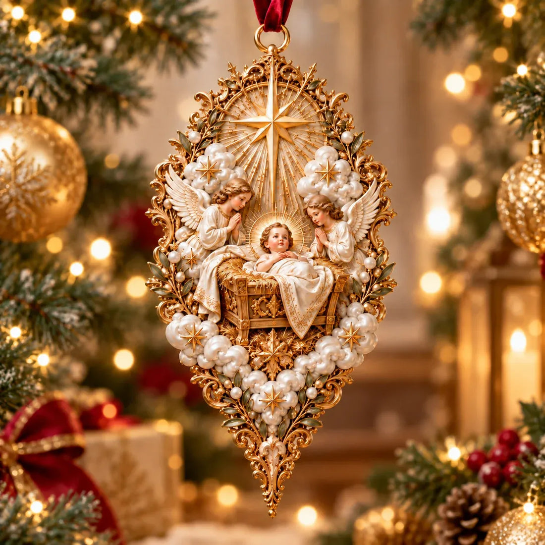 ⏳ Last Day 49% OFF – ✝️ Sacred Christmas Ornament Collection | 9 Faith-Inspired Designs with Sculptural Detail for Trees & Meaningful Gifts 🎄