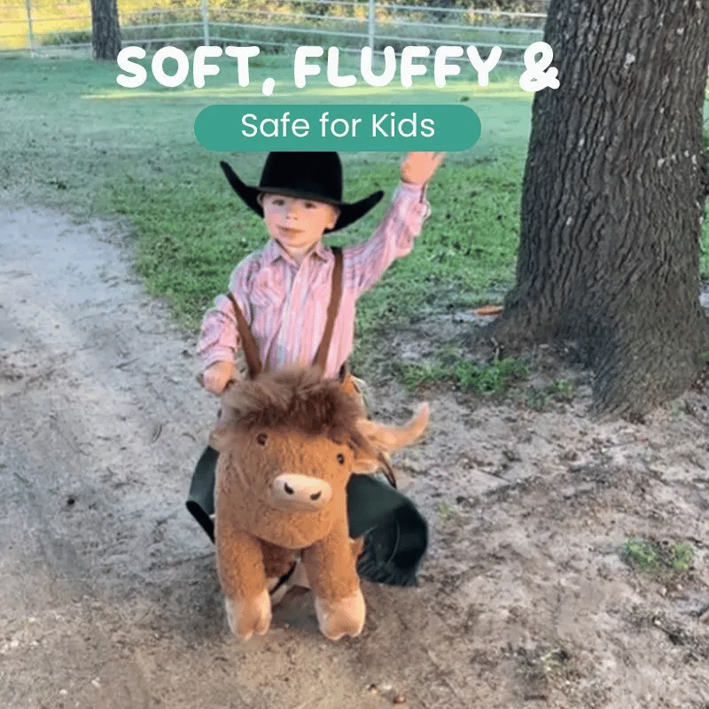 Soft fluffy bull costume for kids