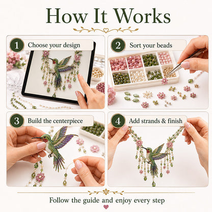 DIY Beaded Statement Necklace Kit ✨🧵