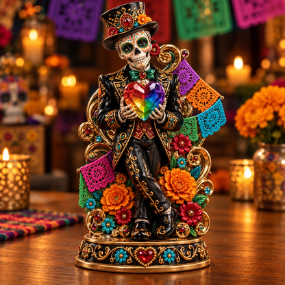 💞 Eternal Love Catrina Couple Figurine – Día de los Muertos Collectible Decor