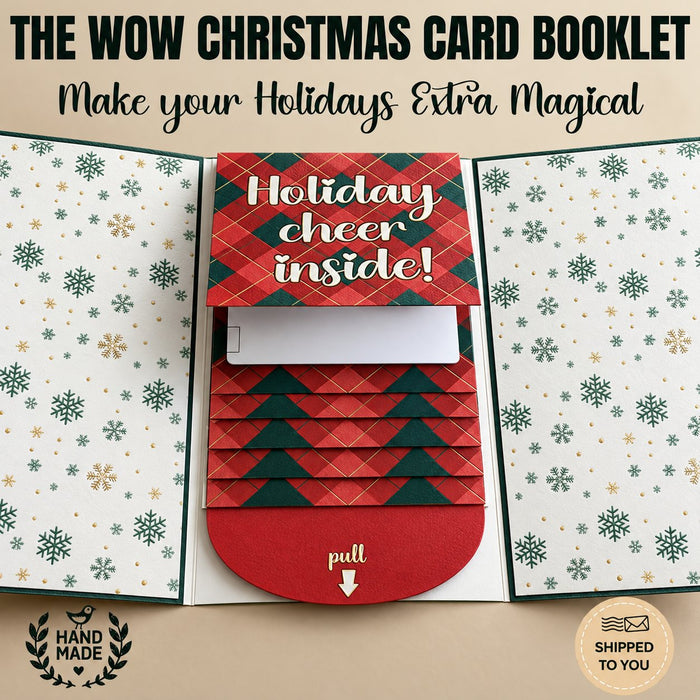 Holiday gift card booklet