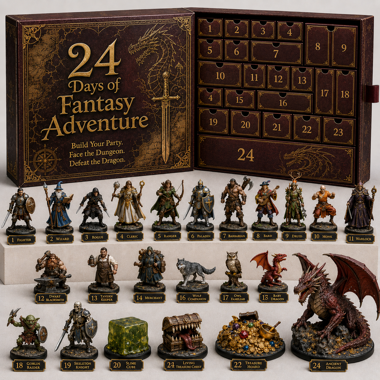 24 Days of Fantasy Quest Advent Calendar complete collection