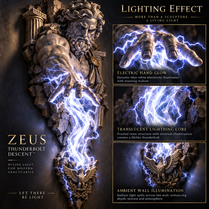 ⏰Limited Stock 50% OFF -  ⚡🌊 Mythological Sculpture Wall Lamp Collection 🏛️✨