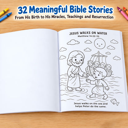 🙏 Little Hearts with Jesus™ Kids Coloring & Faith Activity Book