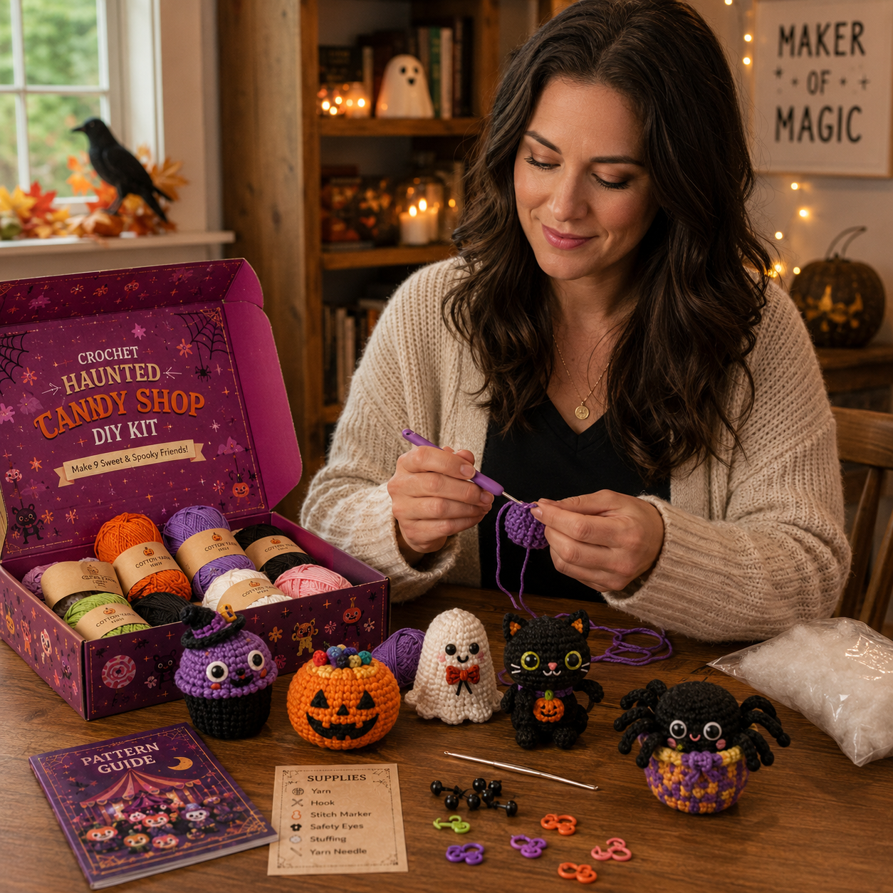 Tiny Monster Laboratory finished crochet collection