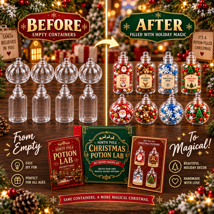 🎄 North Pole Christmas Potion Lab – 8-Piece DIY Squishy Making Kit