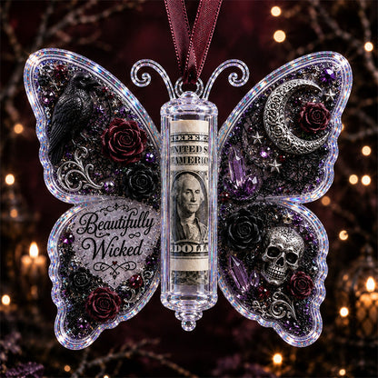 🦋🎃 Halloween Butterfly Cash Holder Ornament