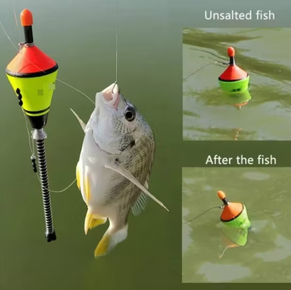 🎣⚡ HookSnap™ Automatic Fishing Bobber – Luminous Spring-Loaded Float