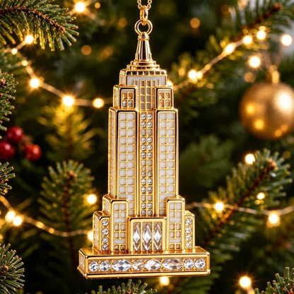 ✨ Stars Across America™ Crystal Landmark Keepsake Collection | 5 Iconic Christmas Ornaments