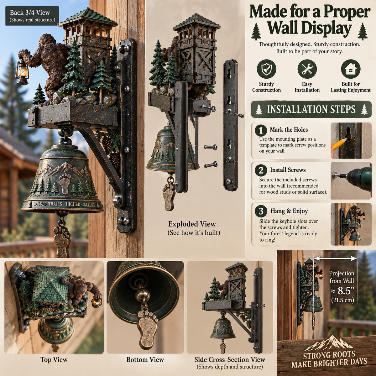 Bigfoot Forest Ranger Bell rear mounting structure and installation guide