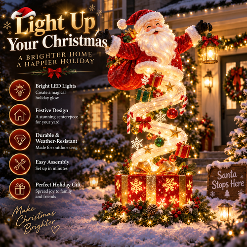 🎅✨ Santa’s Magical Gift Light 🎁🌟
