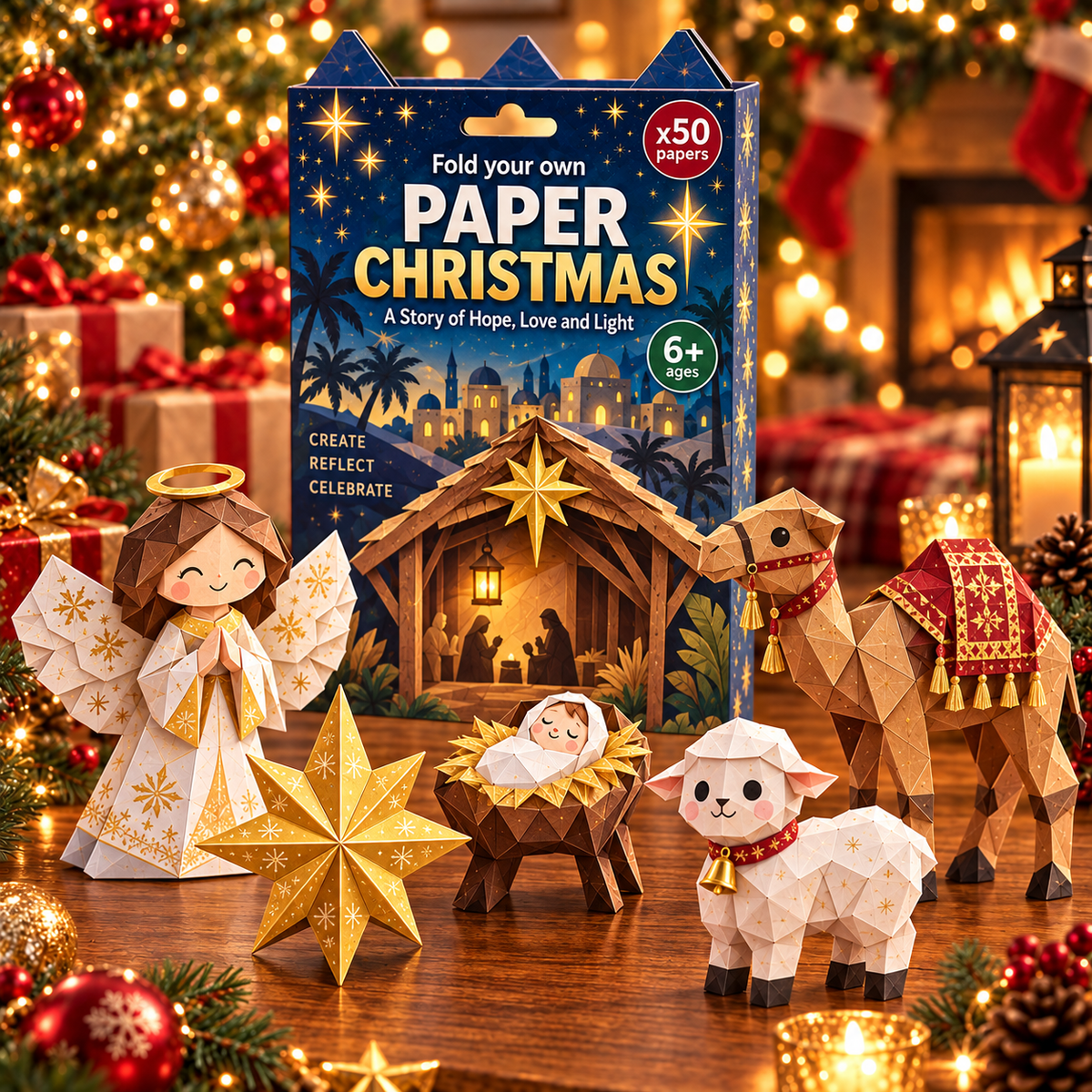 🧘Relaxing & Beginner-Friendly- 3D DIY Paper Christmas(💕Step-by-Step Guide Included)