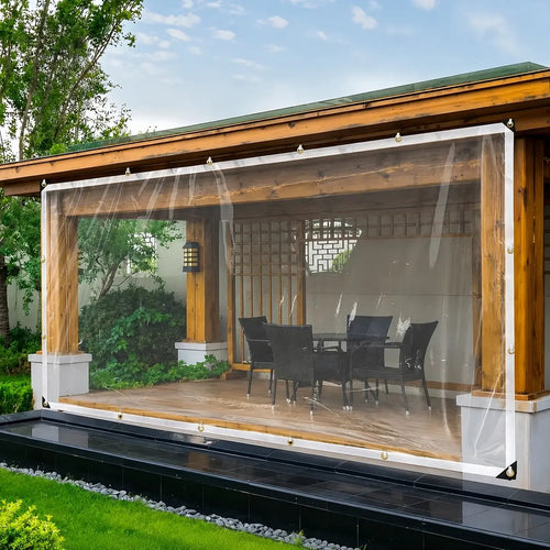 🔥LAST DAY 50% OFF - 🌧️ RainShield Pro™ Transparent Waterproof Tarp – Heavy-Duty Outdoor Cover with Secure Grommets