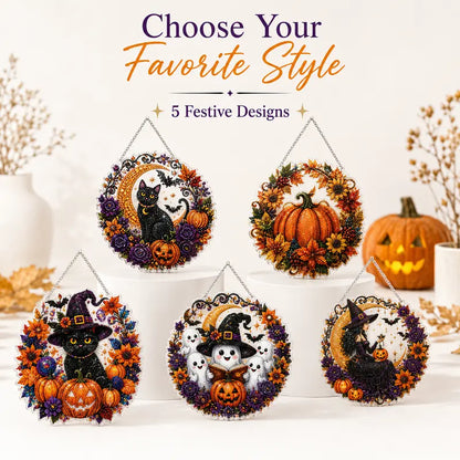 🎃 Halloween Diamond Painting Hanging Ornament Kit ✨