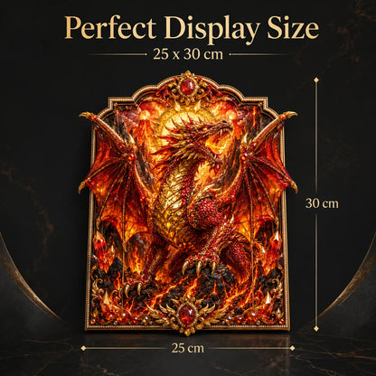 ⏰Limited Stock 50% OFF - 🐉 3D Layered Dragon Diamond Painting Kit, 5 Styles Fantasy Crystal Pearl Drill DIY Art Decor 25×30cm