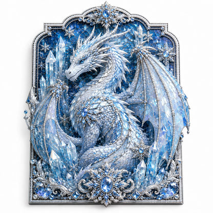 ⏰Limited Stock 50% OFF - 🐉 3D Layered Dragon Diamond Painting Kit, 5 Styles Fantasy Crystal Pearl Drill DIY Art Decor 25×30cm