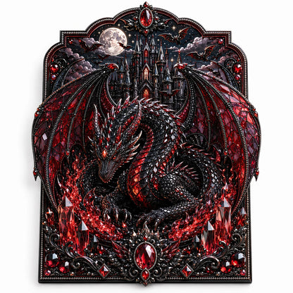 ⏰Limited Stock 50% OFF - 🐉 3D Layered Dragon Diamond Painting Kit, 5 Styles Fantasy Crystal Pearl Drill DIY Art Decor 25×30cm